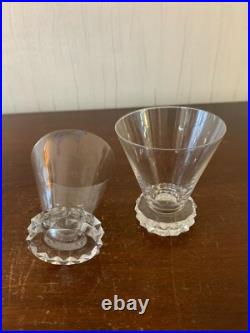 28 verres à porto modèle diamant en cristal de Saint Louis (prix à la pièce)
