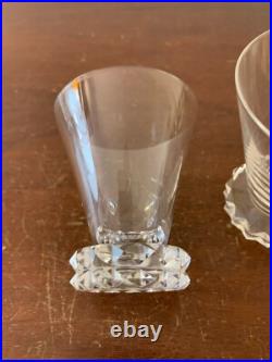 28 verres à porto modèle diamant en cristal de Saint Louis (prix à la pièce)