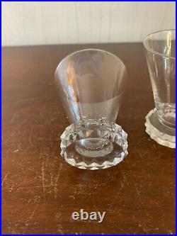 28 verres à porto modèle diamant en cristal de Saint Louis (prix à la pièce)