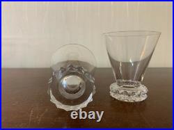28 verres à porto modèle diamant en cristal de Saint Louis (prix à la pièce)