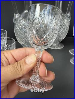 2 Carafe Et 12 Verres À Vin Blanc En Cristal Saint Louis Modèle Gavarni