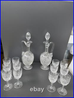2 Carafe Et 12 Verres À Vin Blanc En Cristal Saint Louis Modèle Gavarni 2 Carafe Et 12 Verres À Vin Blanc En Cristal Saint Louis Modèle Gavarni