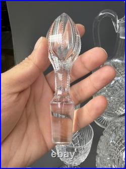 2 Carafe Et 12 Verres À Vin Blanc En Cristal Saint Louis Modèle Gavarni