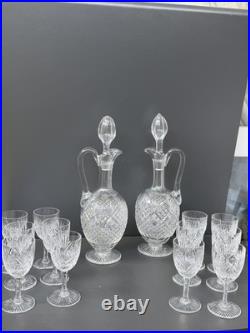 2 Carafe Et 12 Verres À Vin Blanc En Cristal Saint Louis Modèle Gavarni 2 Carafe Et 12 Verres À Vin Blanc En Cristal Saint Louis Modèle Gavarni