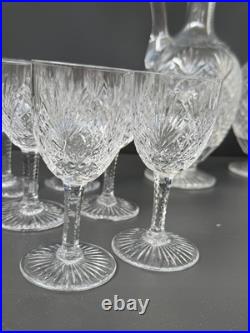 2 Carafe Et 12 Verres À Vin Blanc En Cristal Saint Louis Modèle Gavarni