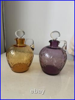 2 Carafe à Liqueur En Cristal De St Louis Baccarat 2 Carafe à Liqueur En Cristal De St Louis Baccarat