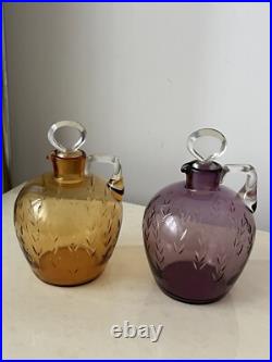 2 Carafe à Liqueur En Cristal De St Louis Baccarat 2 Carafe à Liqueur En Cristal De St Louis Baccarat