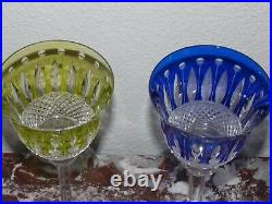 2 SUPERBES GRANDS VERRES À VIN ROEMER en Cristal SAINT LOUIS TOMMY 19,8 cm