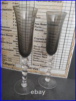 2 Verres En Cristal Saint Louis, Flûtes A Champagne? Bubble