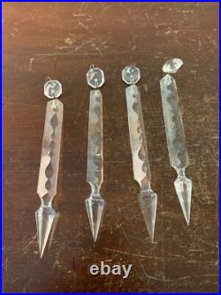 2 pampilles GM de lustre en cristal de Saint Louis (prix à la pièce)