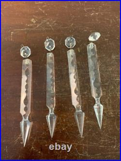 2 pampilles GM de lustre en cristal de Saint Louis (prix à la pièce)