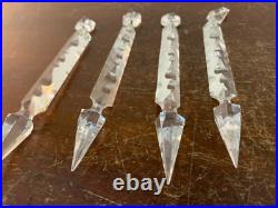 2 pampilles GM de lustre en cristal de Saint Louis (prix à la pièce)