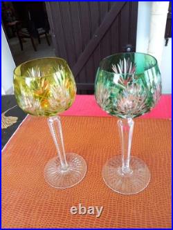 2 verres à eau cristal Saint Louis Roemer Modèle Florence
