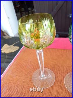 2 verres à eau cristal Saint Louis Roemer Modèle Florence