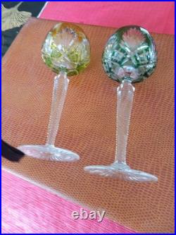 2 verres à eau cristal Saint Louis Roemer Modèle Florence