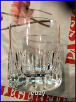 2 verres à whisky cristal saint louis modèle marine jersey, signés