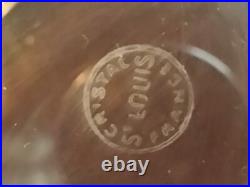 2 verres à whisky cristal saint louis modèle marine jersey, signés