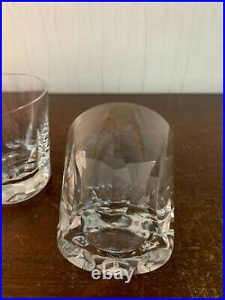 2 verres à whisky modèle Cerdagne en cristal de Saint Louis (prix du lot)