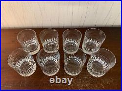 2 verres à whisky modèle marine Jersey cristal Saint Louis (prix à la pièce)