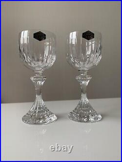 2 verres en cristal saint louis modèle Rare Fontainebleau