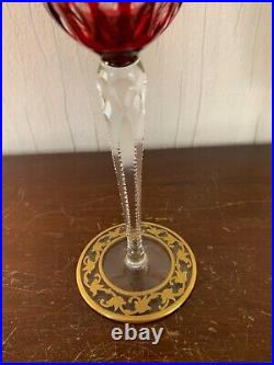 2 verres modèle Callot en cristal de Saint Louis (prix à la pièce)