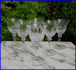3398 saint louis 6 verres à eau cristal model tommy h. 17 cm