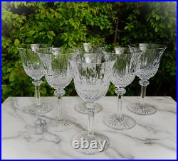 3398 saint louis 6 verres à eau cristal model tommy h. 17 cm