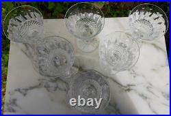 3398 saint louis 6 verres à eau cristal model tommy h. 17 cm