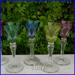 3398 saint louis roemer 4 verres à digestif cristal model camargue h. 12 cm