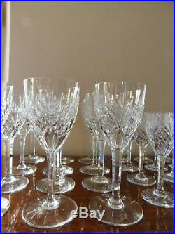 36 verres en cristal saint louis modèle chantilly
