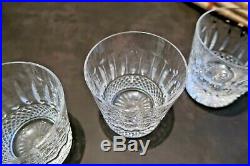 3(+1) verres, gobelets Tommy cristal Saint Louis. Old fashion H8,6cm. Estampillé