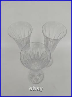 3 Flûtes À Champagne En Cristal de Saint Louis. Modèle Tommy. 20,5 Cm