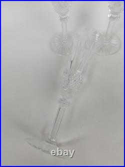 3 Flûtes À Champagne En Cristal de Saint Louis. Modèle Tommy. 20,5 Cm