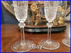 3 Flûtes à Champagne cristal de Saint Louis modèle Tommy 20,5cm