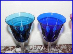 3 SUPERBES GRANDS VERRES À VIN ROEMER en Cristal SAINT LOUIS Cerdagne 19,8 cm