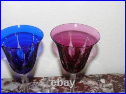 3 SUPERBES GRANDS VERRES À VIN ROEMER en Cristal SAINT LOUIS Cerdagne 19,8 cm