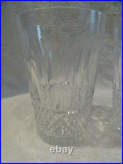 3 verres à orangeade cristal Saint Louis Tommy crystal long drink glasses