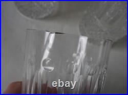 3 verres a orangeade en cristal de saint louis modèle tommy