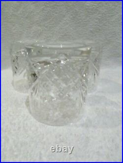 3 verres à whisky cristal Saint Louis Chantilly French crystal whiskey glasses