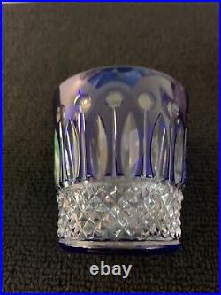 3 verres à whisky modèle Tommy couleur en cristal Saint Louis (prix à la pièce)