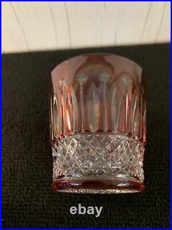 3 verres à whisky modèle Tommy couleur en cristal Saint Louis (prix à la pièce)