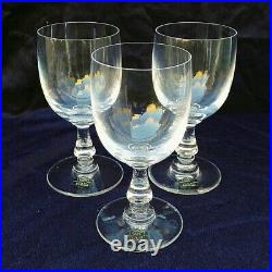 3 verres cristal Saint Louis, modèle Lucrèce