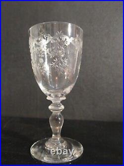 4 Verres à Eau Cristal St Louis 1908 H16cm