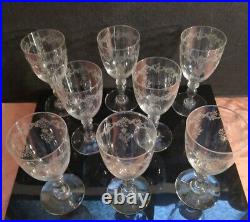 4 Verres à Eau Cristal St Louis 1908 H16cm