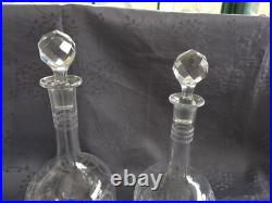 4 carafes à vin en cristal vers 1930 Saint Louis Baccarat