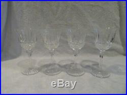 4 verres à bordeaux cristal Saint Louis Tommy crystal bordeaux wine glasses