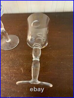 4 verres à eau modèle Cosmos en cristal de Saint Louis (prix à la pièce)