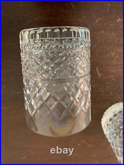 4 verres à whisky modèle carreau en cristal de Saint Louis (prix à la pièce)