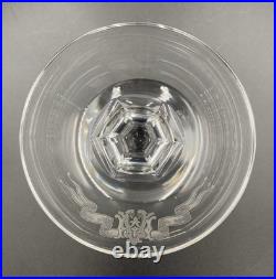 5 Coupes À Champagne Cristal De Saint-Louis Modèle Océan 1893 Monogrammés AH TBE