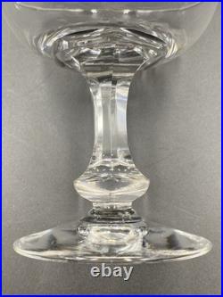 5 Coupes À Champagne Cristal De Saint-Louis Modèle Océan 1893 Monogrammés AH TBE
